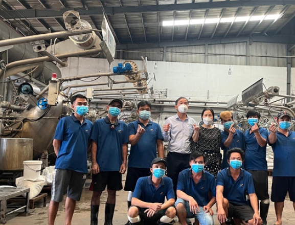 Thi công giải pháp làm mát nhà xưởng Dũng Tâm- Giai đoạn hoàn thành